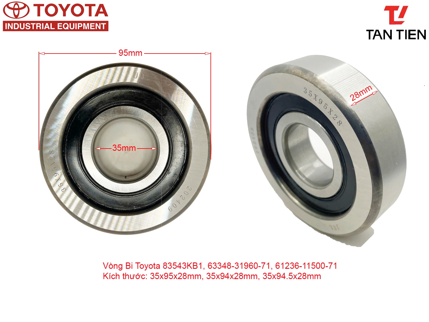 Vòng Bi Toyota 83543KB1